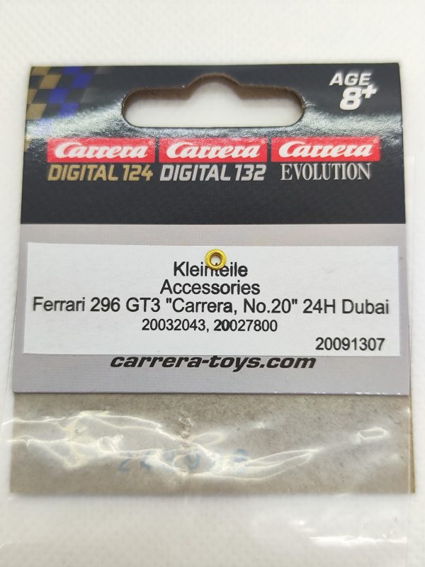 91307 (026) Kleinteile für Carrera Digital 132 - Ferrari 296 GT3 "Carrera, No.6" 24H Dubai - 32043, 27800