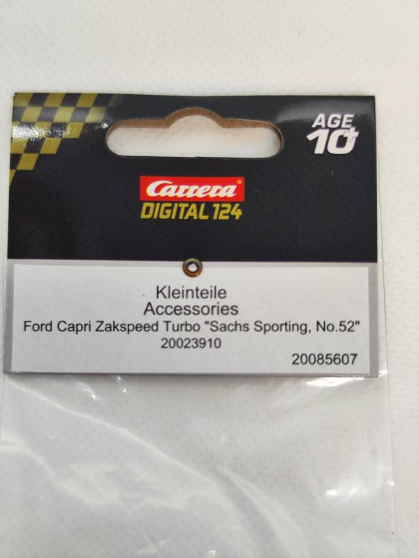 85607 (114) Kleinteile Accessories Ford Capri Zakspeed Turbo "Sachs Sporting, No.52" Für 23910