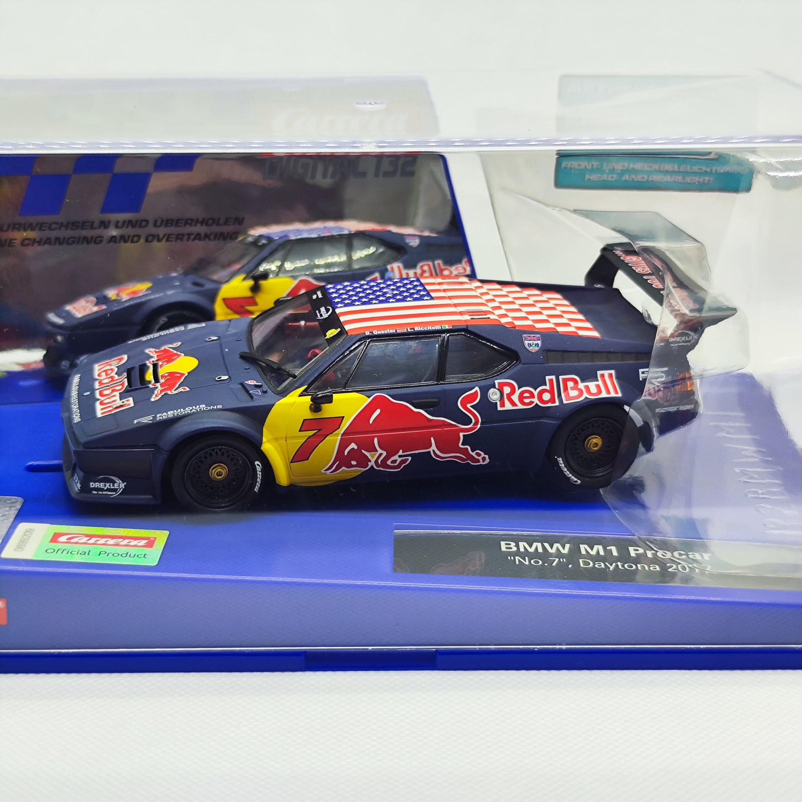 30885 Carrera Digital 132 - BMW M1 Procar Red Bull D. Questers L. Riccitelli Daytona 2017 Nr.7