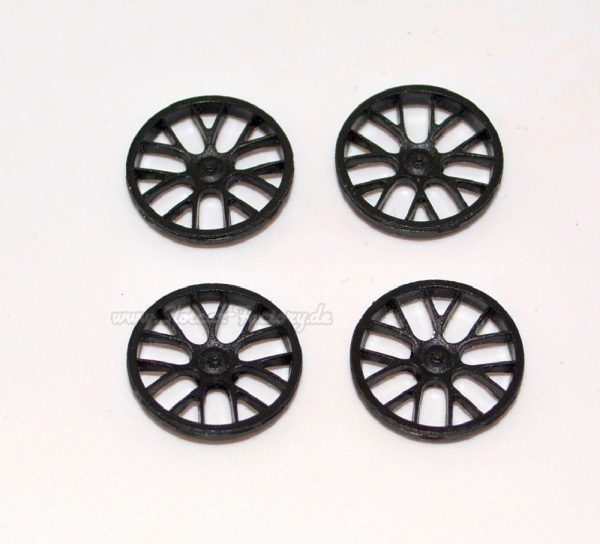 88033 19,1 mm Felgeneinsatz BBS GT3 (Satz vo. + hi.) schwarz (4 Stk.)-slotcar-rennbahn.at