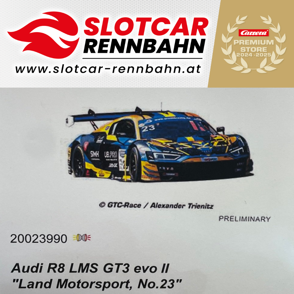 23990 Carrera Digital 124 Audi R8 LMS GT3 evo II 'Land Motorsport, No.23'