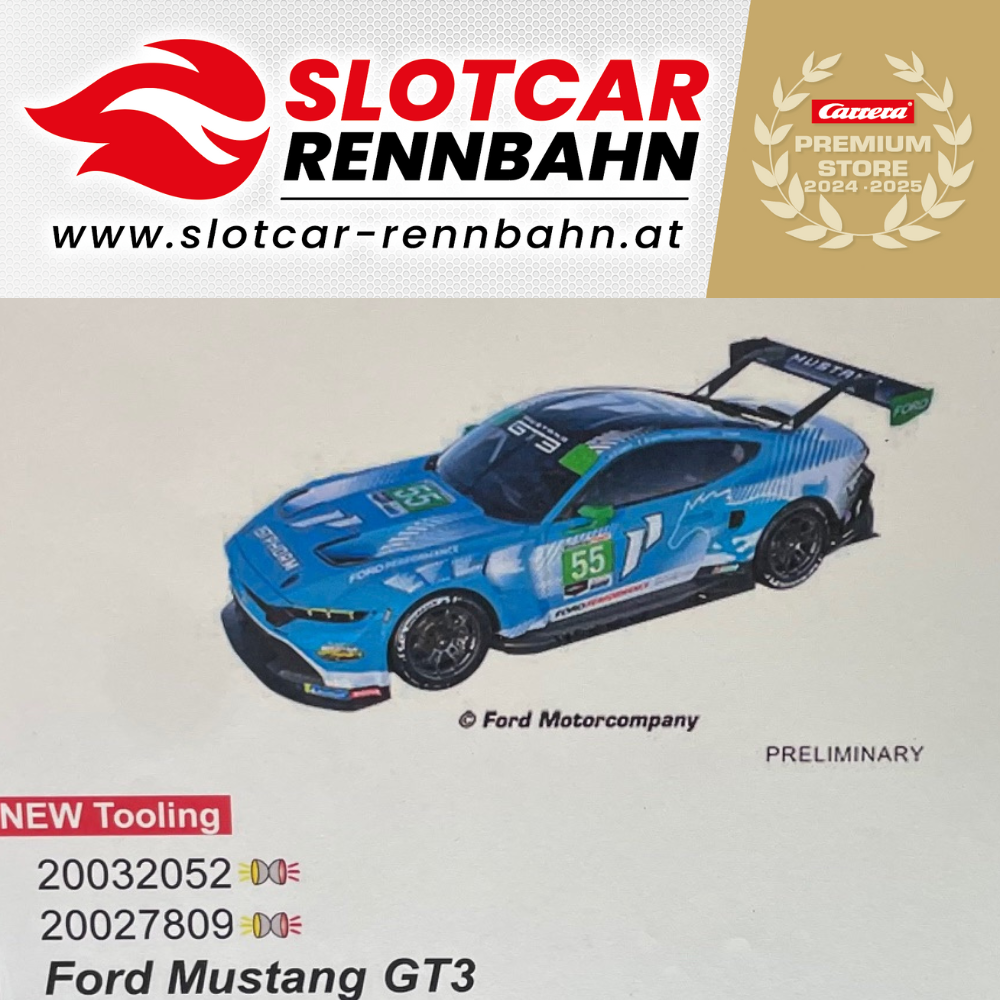 32052 Carrera Digital 132 Ford Mustang GT3 'Champion Spirit, No.55'
