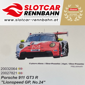 32064 Carrera Digital 132 Porsche 911 GT3 R 'Lionspeed GP, No.24'
