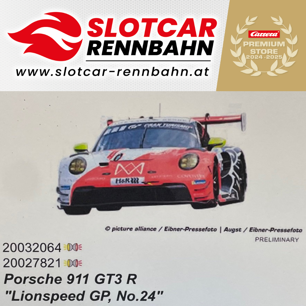 32064 Carrera Digital 132 Porsche 911 GT3 R 'Lionspeed GP, No.24'