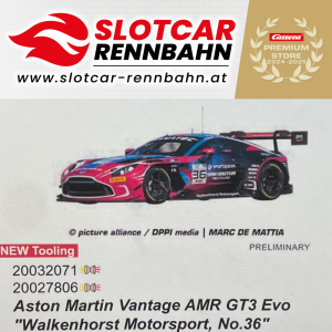 32071 Carrera Digital 132 Aston Martin Vantage AMR GT3 Evo Walkenhorst Motorsport Nr.36