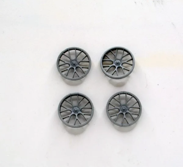 FKS043 88033siset 19,1 mm Felgeneinsatz BBS GT3 (Satz vo. + hi.) silber