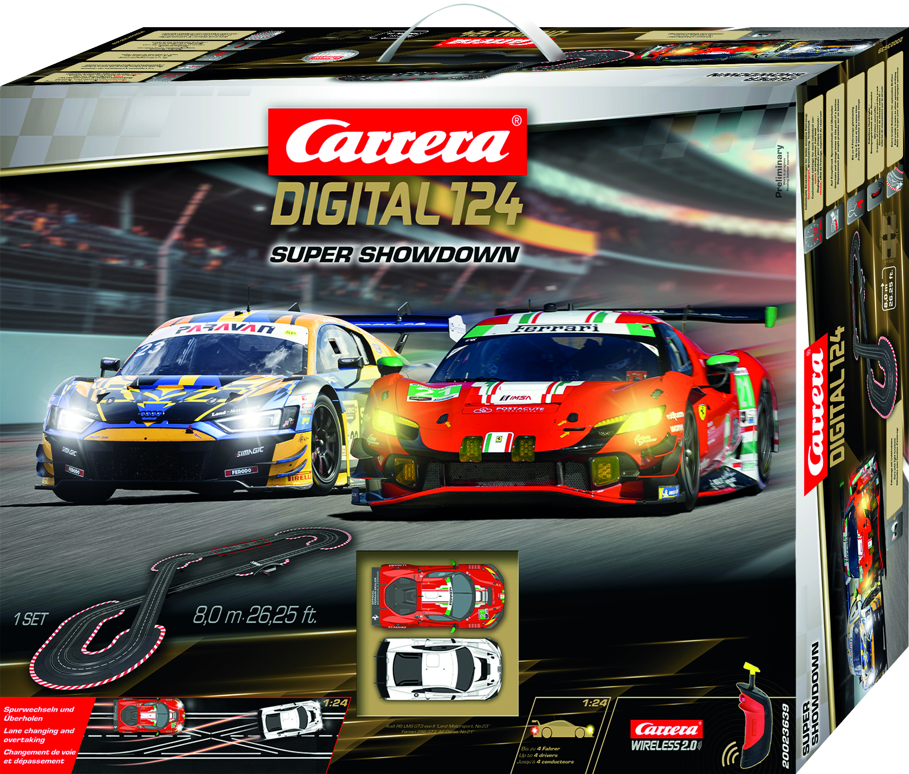 23639 Carrera Digital 124 - Super Showdown - Rennbahn Starterset
