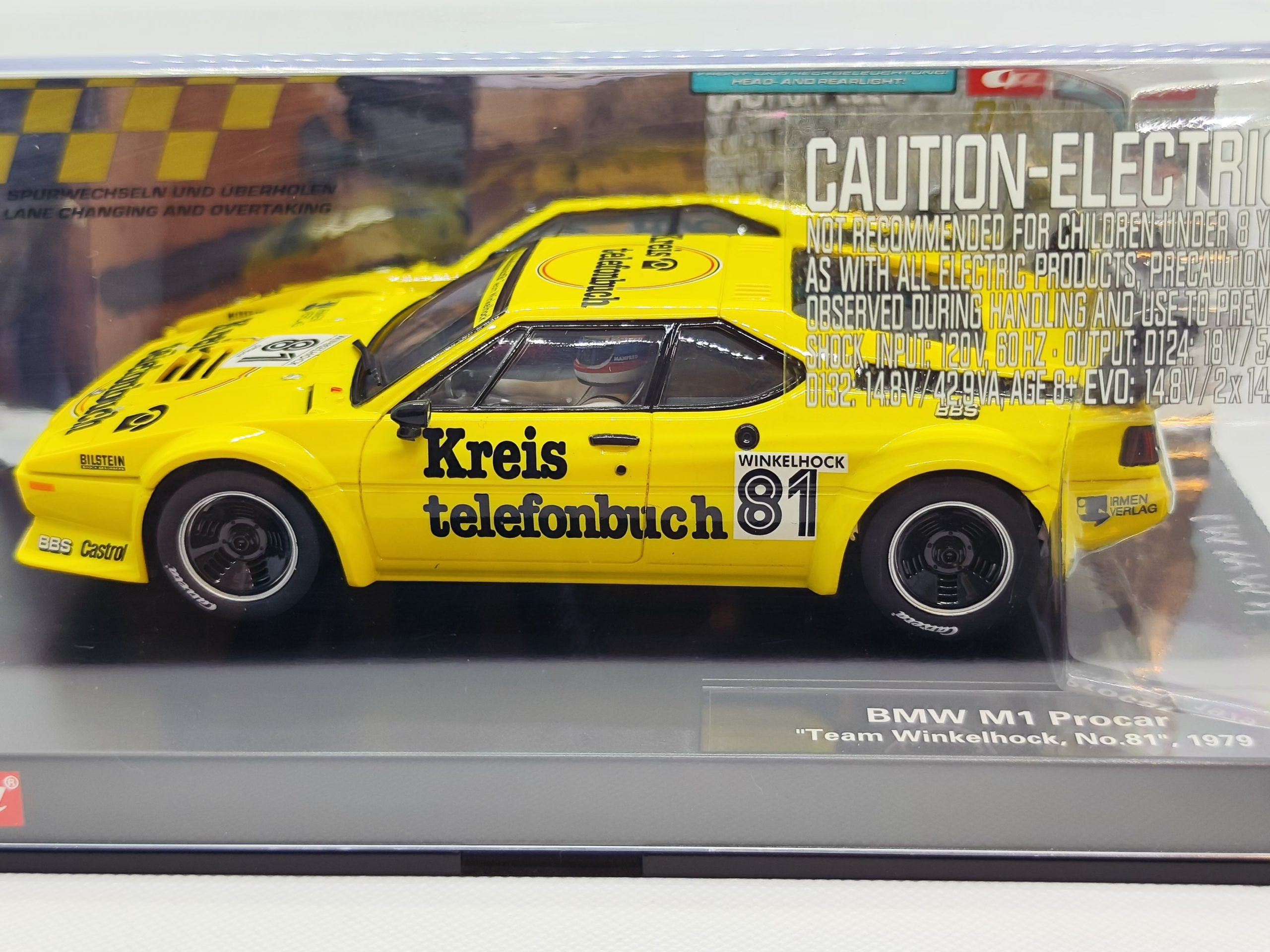 23855 Carrera Digital 124 - BMW M1 Procar Team Winkelhock Nr.81 1979