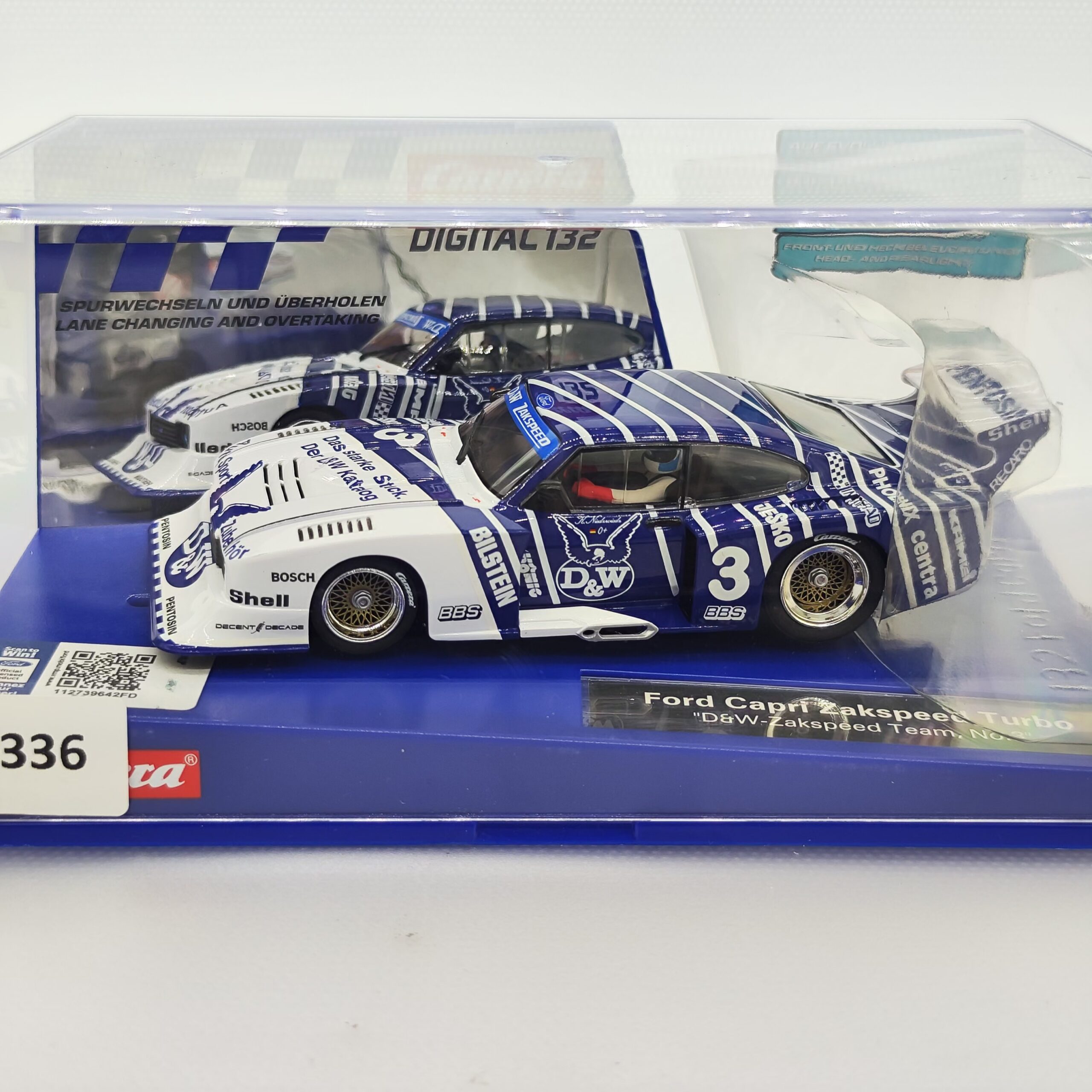 30887 Carrera Digital 132 - Ford Capri Zakspeed Turbo D&W-Zakspeed Nr. 3