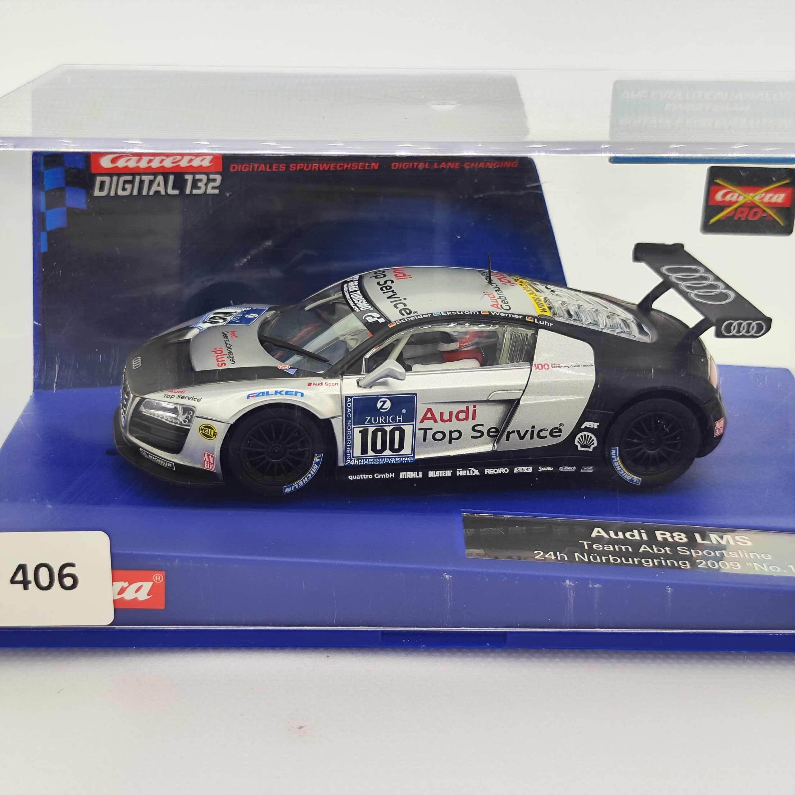 30514 Carrera Digital 132 - Audi R8 LMS Team Abt Sportsline 24H Nürburgring 2009 Nr.100