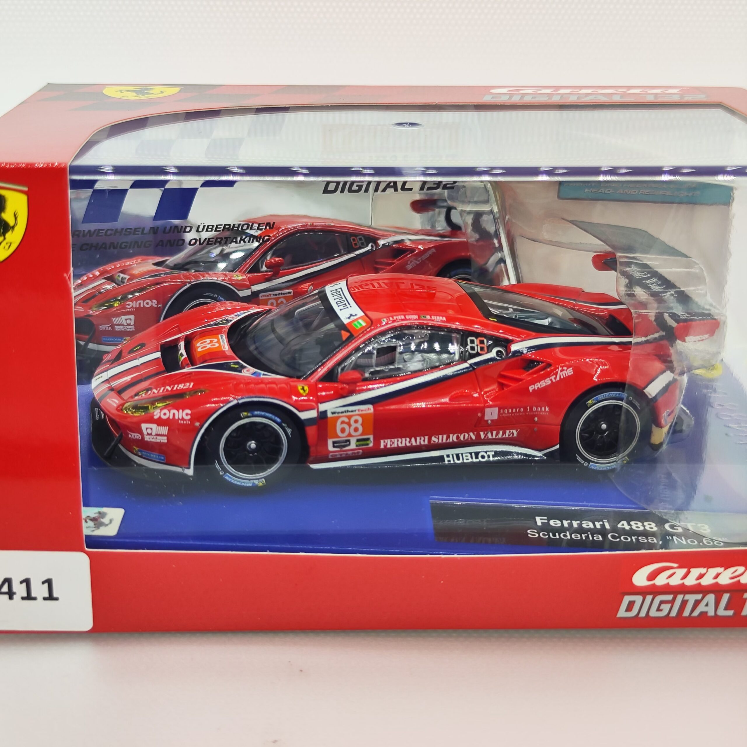 30809 Carrera Digital 132 - Ferrari 488 GT3 Team Scuderia Corsa Ferrari Alessandro Pier Guidi & Daniel Serra Nr.68