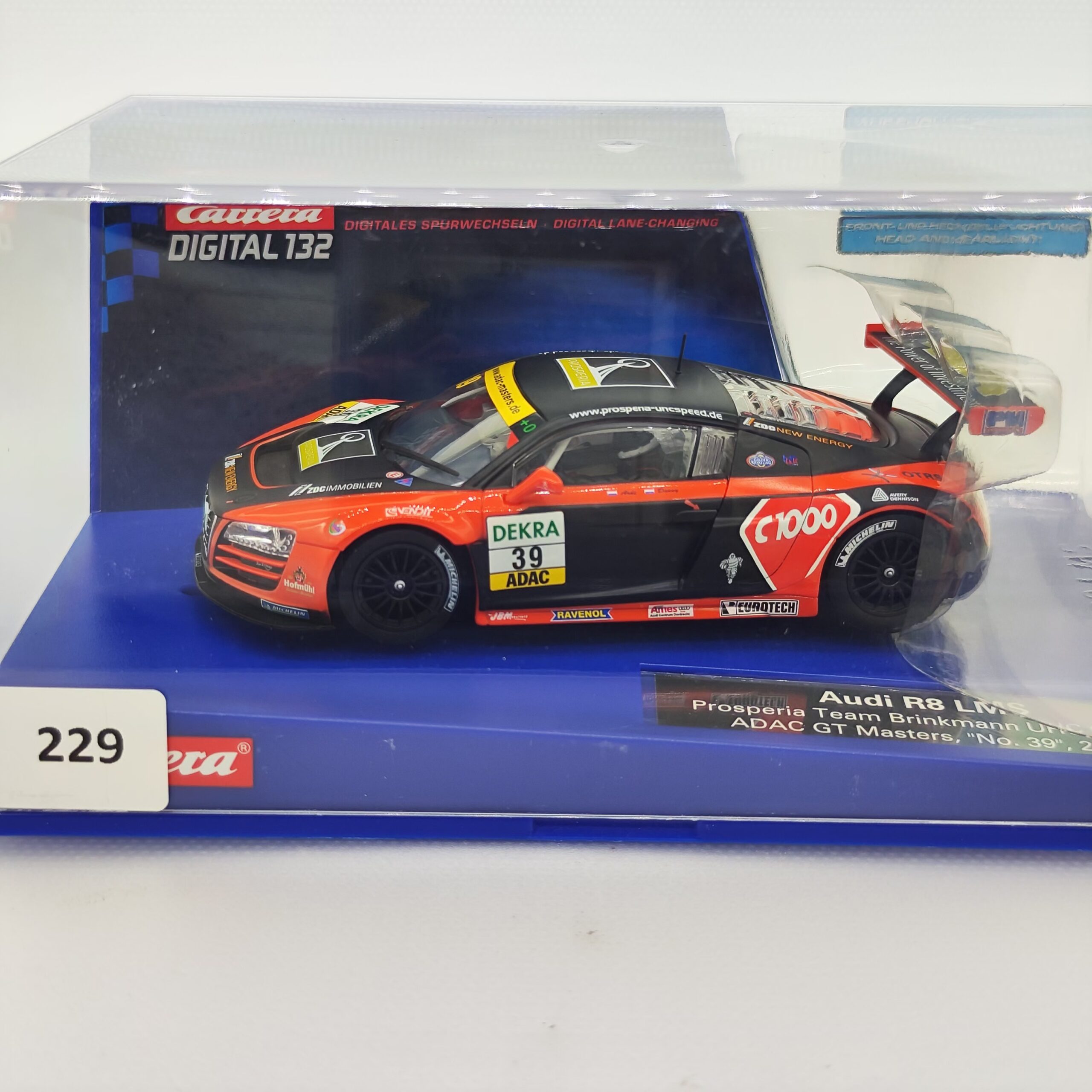 30601 Carrera Digital 132 - Audi R8 LMS Prosperia Team Brinkmann UHC Speed ADAC GT Masters Nr.39 2011