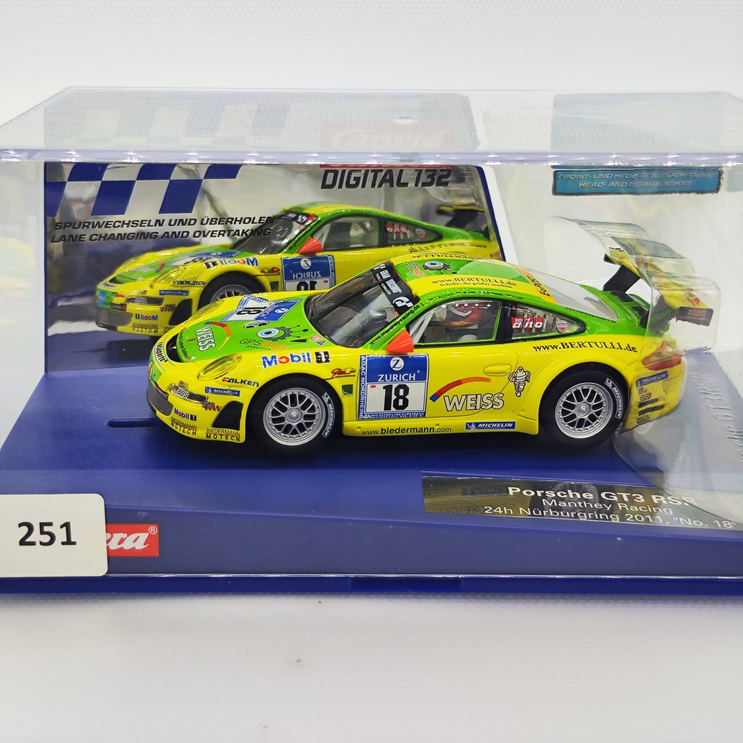 30609 Carrera Digital 132 - Porsche GT3 RSR Manthey Racing 24h Nürburgring 2011 Nr.18