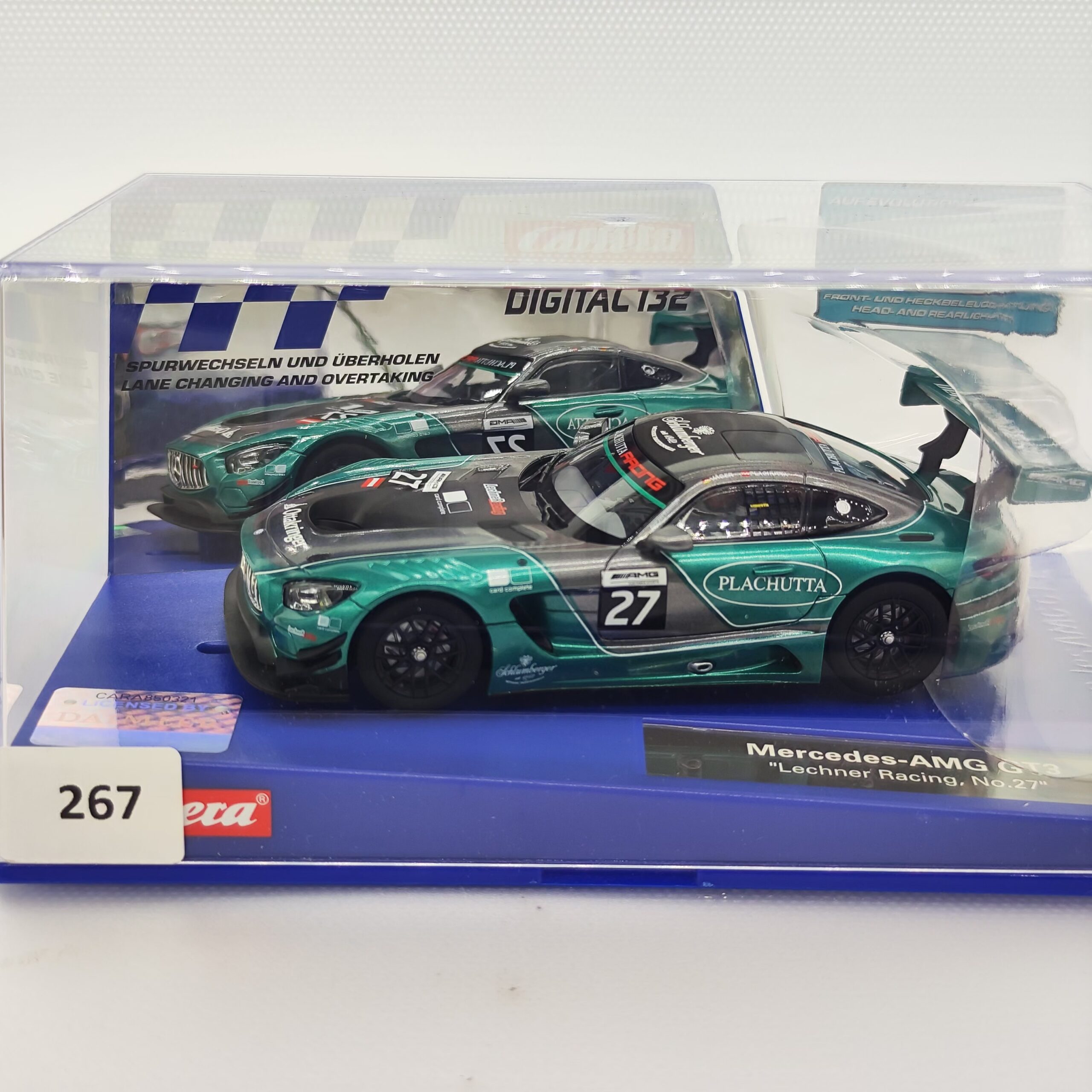 30783 Carrera Digital 132 - Mercedes-Benz SLS AMG GT3 Team Lechner Racing Mario Plachuta Nr.27