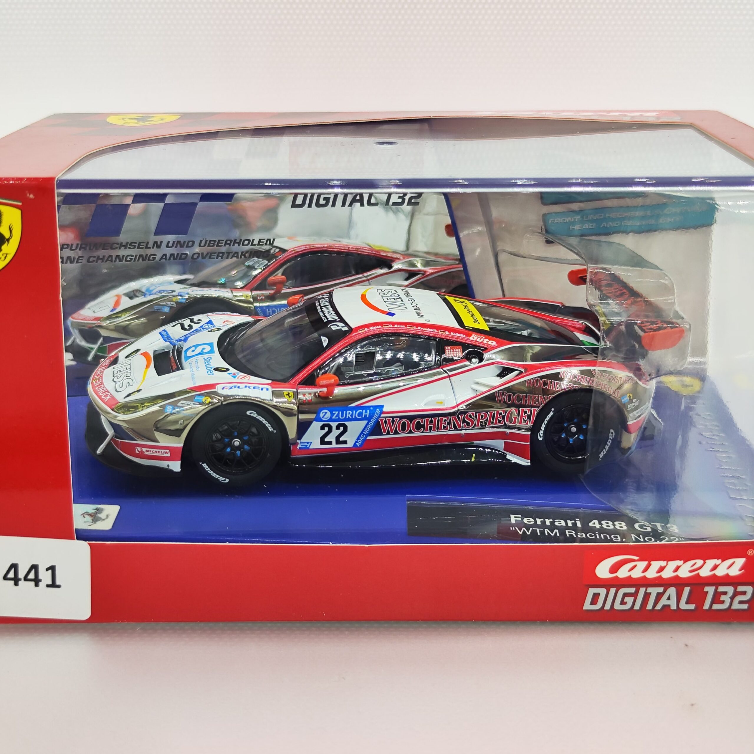 30868 Carrera Digital 132 - Ferrari 488 GT3 Wochenspiegel Team Monschau 24h-Rennen Nürburgring Nr.22