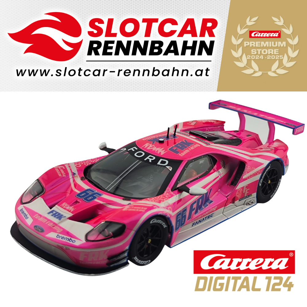 23932 Carrera Digital 124 - Ford GT Race Car No.67 "FRK Team Racing" - Custom Car