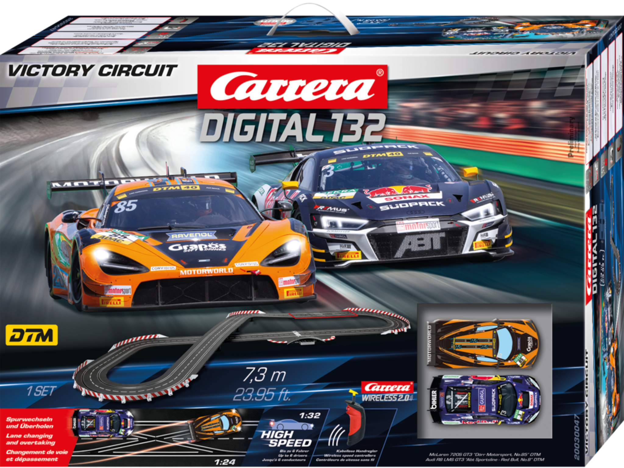 30047 Carrera Digital 132 – Victory Circuit – WIRELESS Rennbahn Starterset