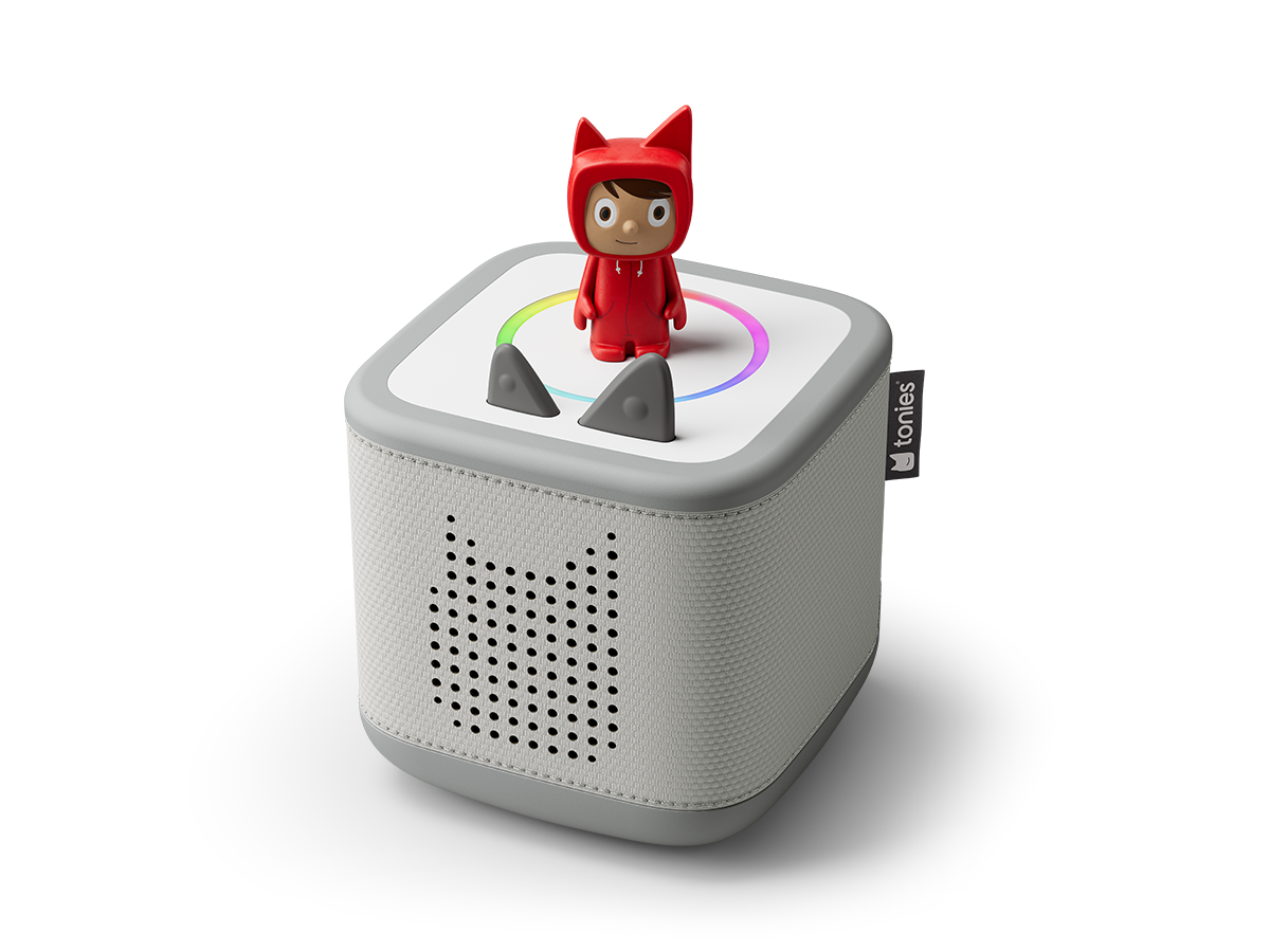 Toniebox 2 - Mondgrau - Starter Set Kreativ-Tonie Rot